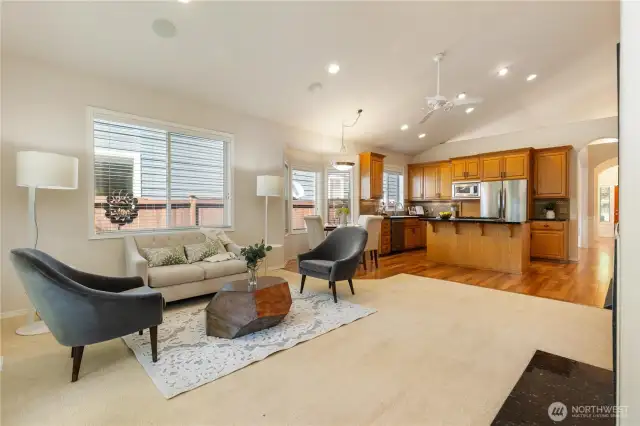 Family room with entertainment
