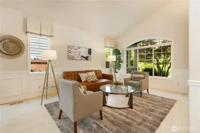 Living room with a lot of light