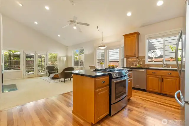 Open kitchen space