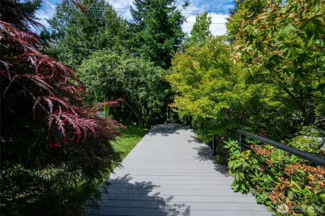Walkway off the dining area.