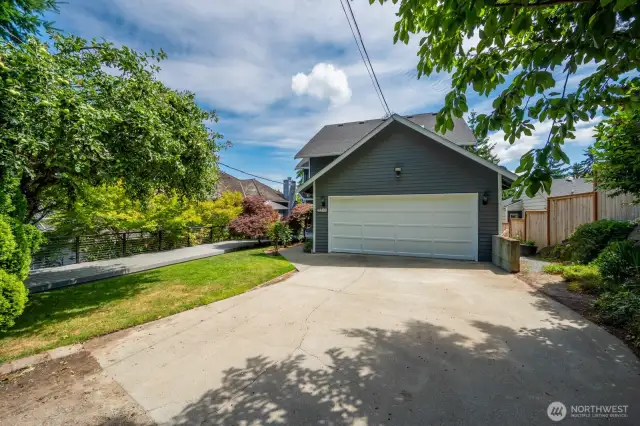 The garage leads in to the laundry room and then the kitchen.