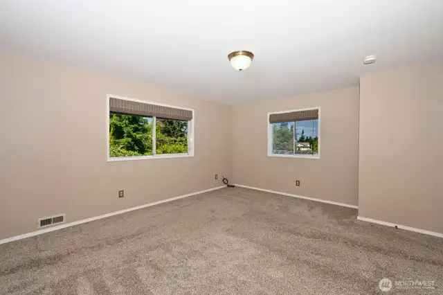 Huge primary bedroom.