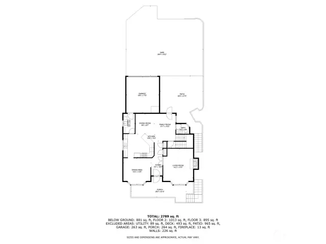 Tax ID 677520-0020 ~ The main floor ~ 1,080 SQ FT
