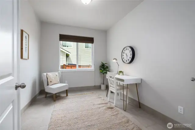 Main floor home office or hobby room