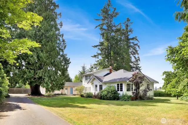View of house from drive in