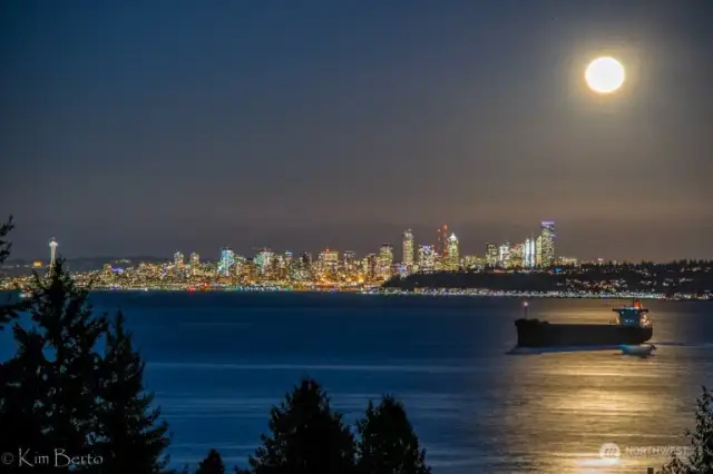 Seattle at night