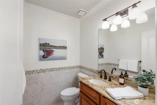 Downstairs half bath remodeled