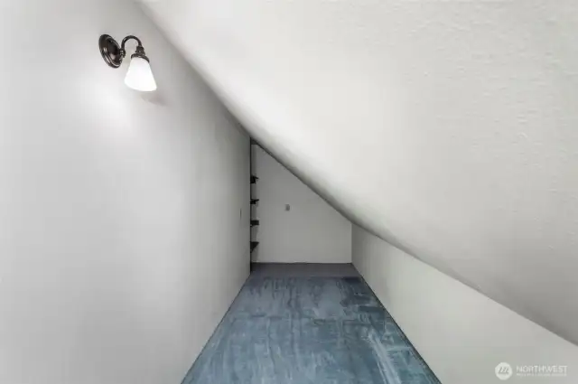 extra large finished storage room on the 2nd floor