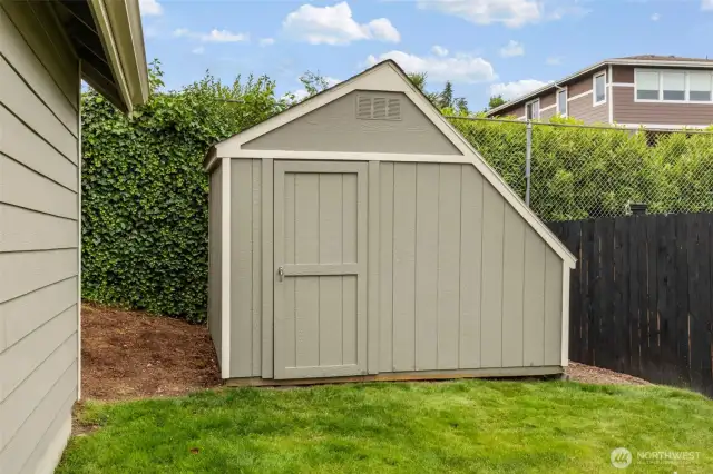 included storage shed