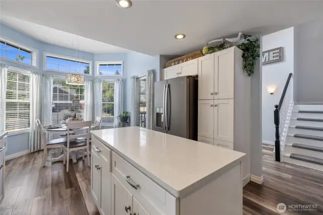 Ton's of counter space with this island!