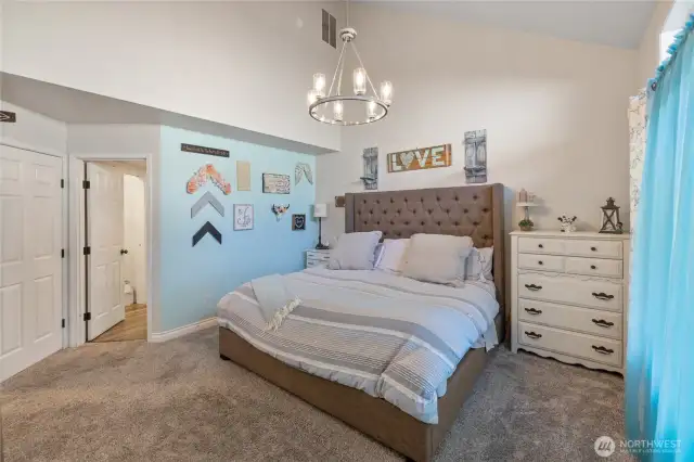 Enjoy waking up in such a spacious room.