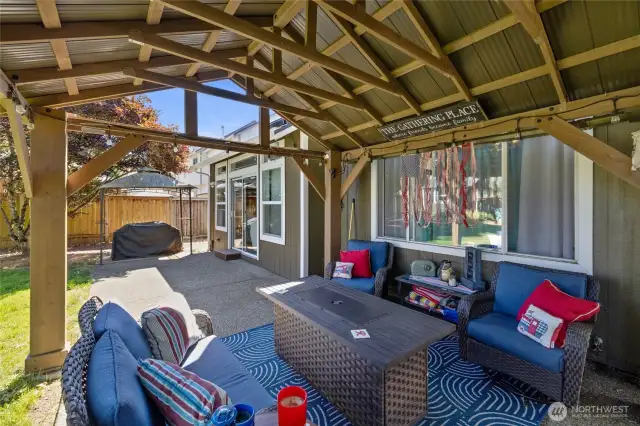 Just off the living room, you'll have access to this wonderful patio.