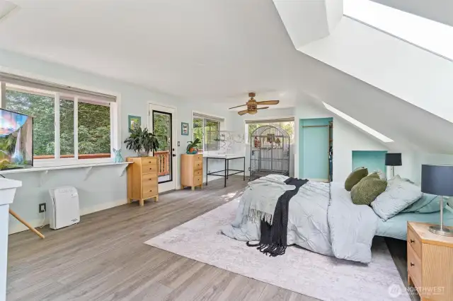 Oversized primary bedroom.