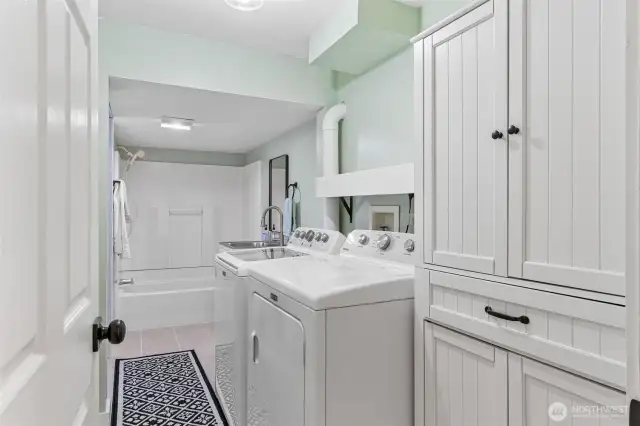 Downstairs bathroom/laundry room