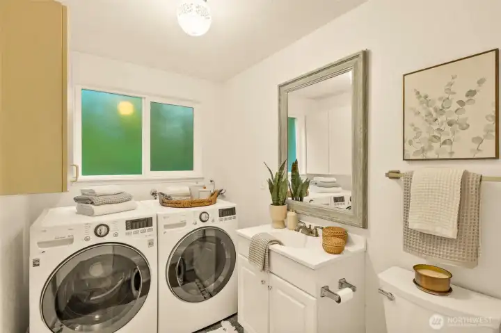 Utility & powder room.