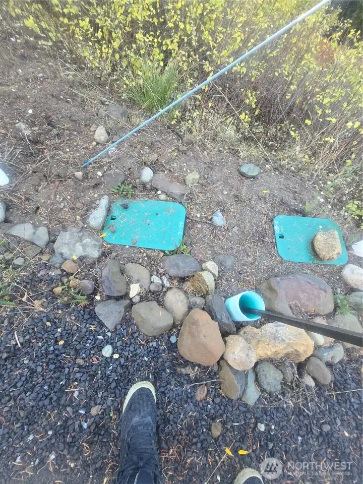 Water meter on the property