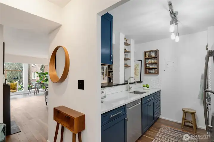 The kitchen was refreshed over the years with so many custom touches!