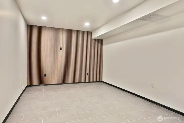 Downstairs finish room for office, home gym or theater room...