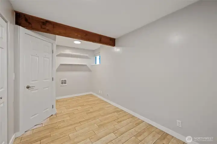 1 of 2 bedrooms on lower level.