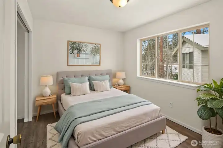 Additional bedroom offering comfort, or a great area for a study, or just an extra room for the choosing.