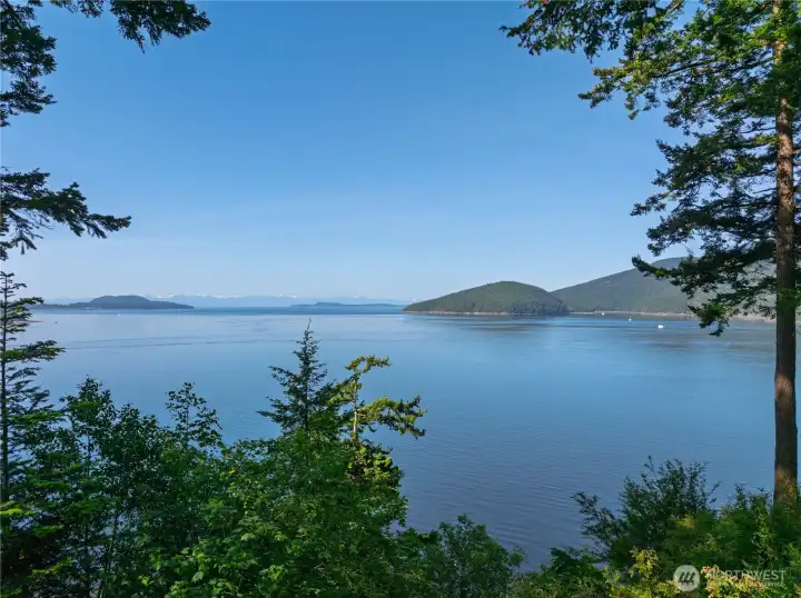 Views of Cypress Island and Olympic Mountains