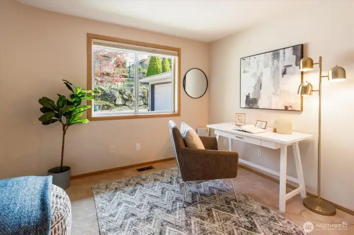 Also on the main floor an  office or bedroom.