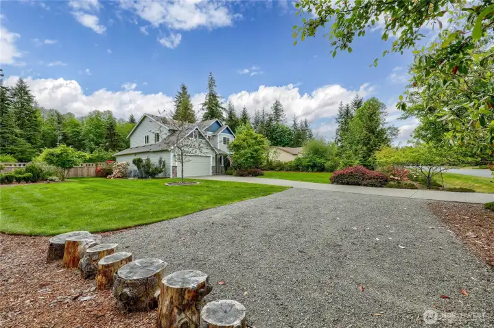 The front of the property. There is plenty of room for parking!