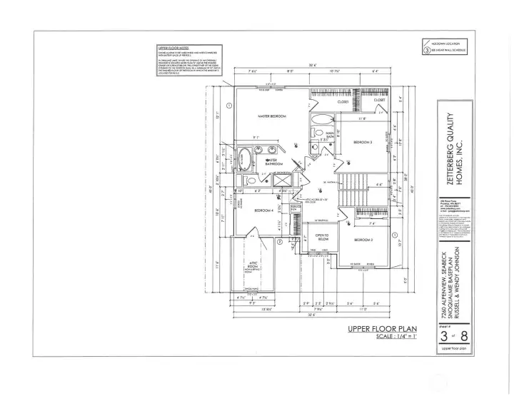 Upper Floor Plan