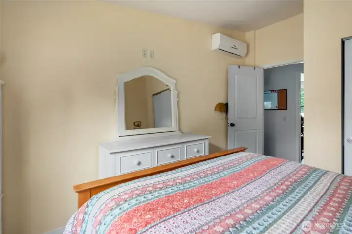 HP mini split in second bedroom. HP mini split in second bedroom.