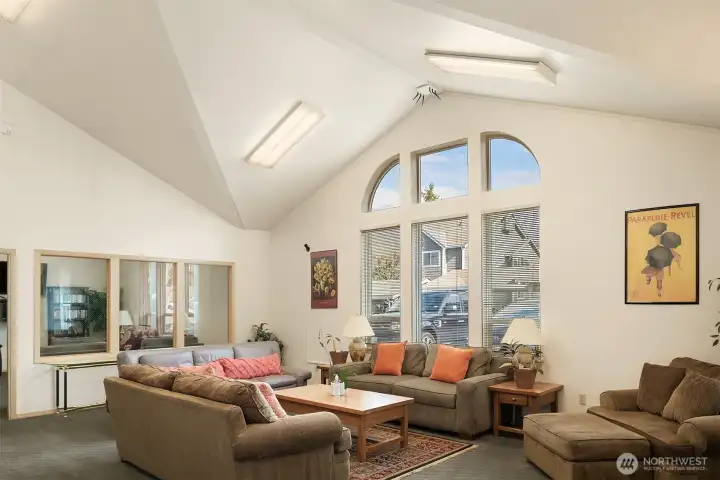 Community clubhouse gathering space