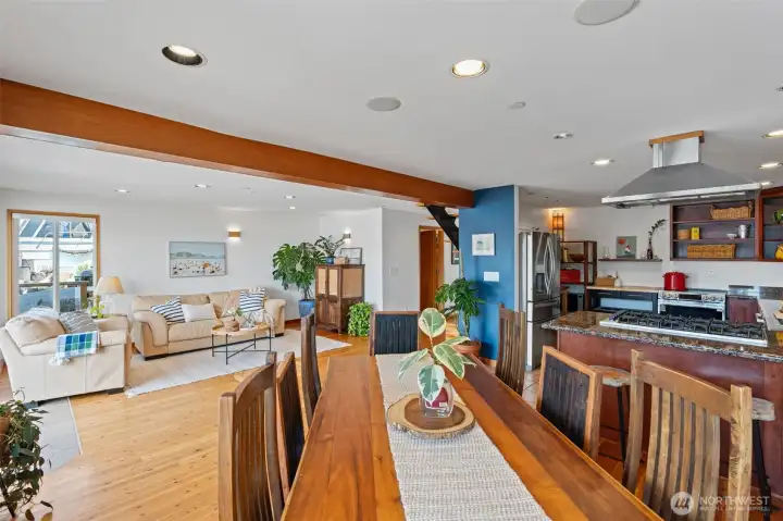 Living Room, Kitchen & Dining Room  Main Floor  15 Salmon Beach  Tacoma, WA 98407