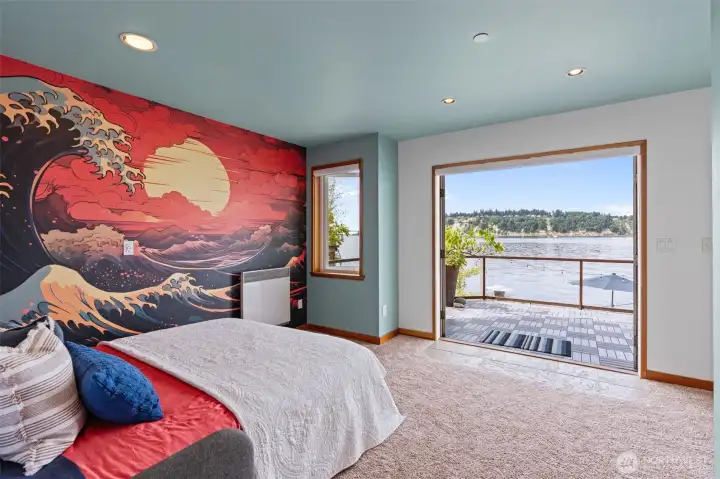 Bedroom 1 with Deck  (Floor 2)   15 Salmon Beach  Tacoma, WA 98407