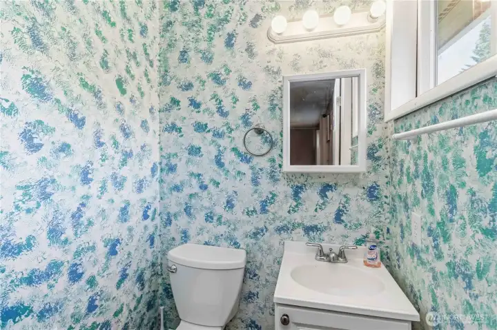 Guest half bath. Guest half bath.