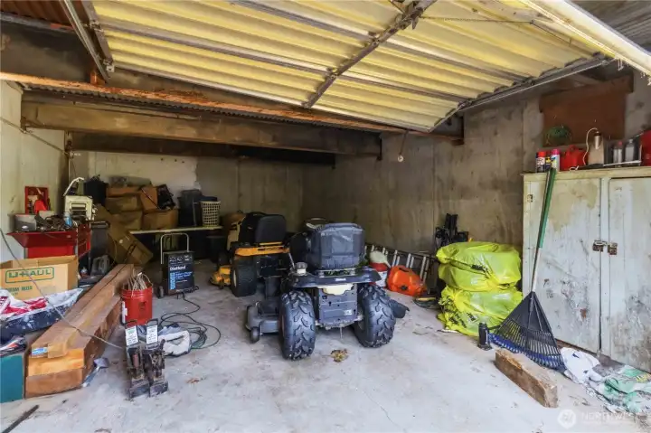 Downstairs garage/workspace or storage. Downstairs garage/workspace or storage.