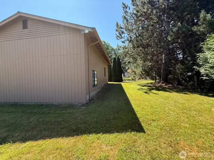 side view of lot next to RV Garage