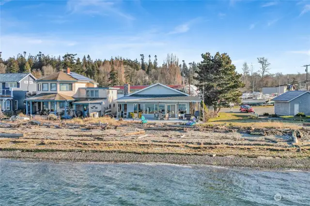 Beach side of house