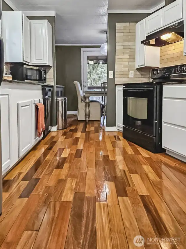Real hardwood floors