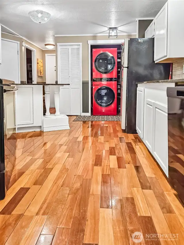 Upgraded washer and dryer to stay