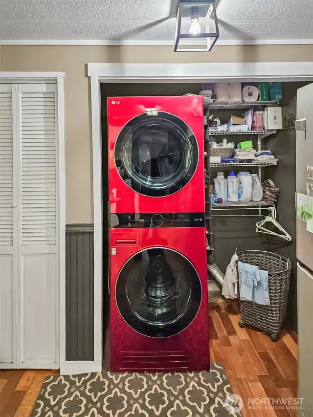 Upgraded washer and dryer to stay