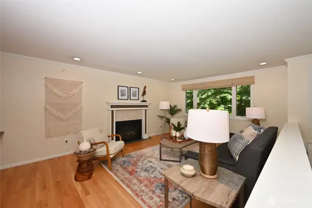 Ultra-private feel in the living room.
