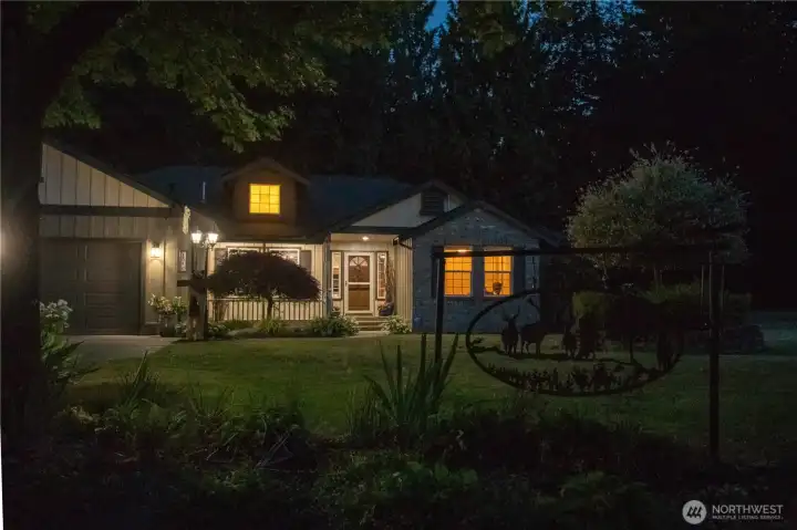 Evening view of this serene setting