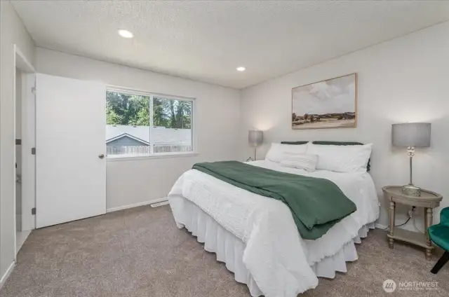 Prime Suite features new paint and carpet as well as update bath.