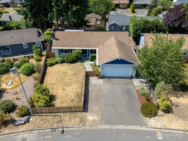 Pently of parking and garden space.