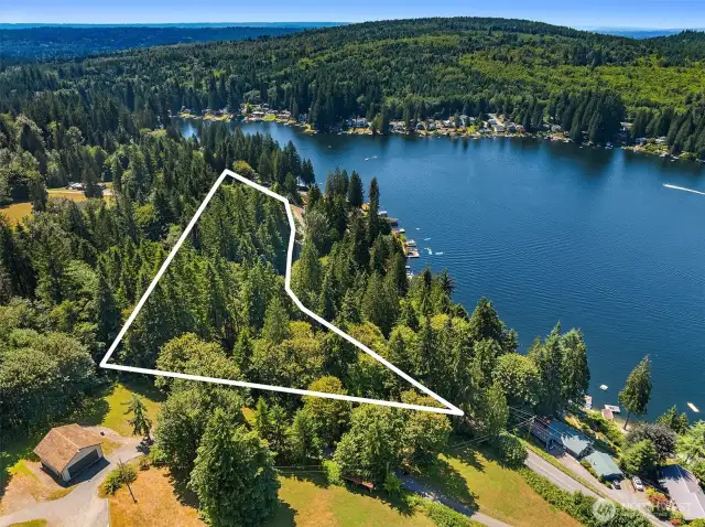 Across the street from Lake Roesiger