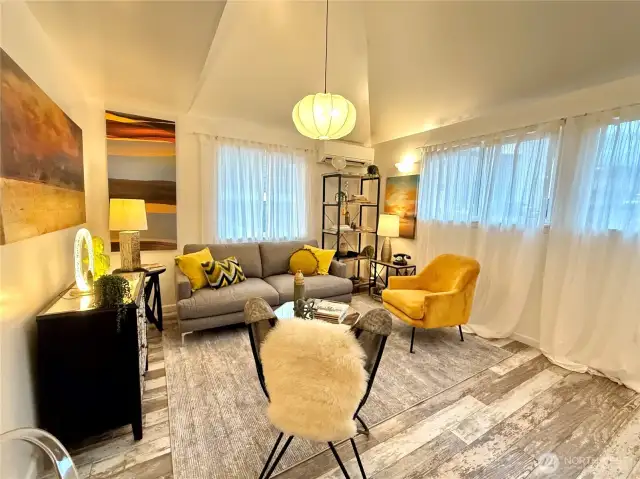 You'll love the vaulted ceilings and loft-like spaces