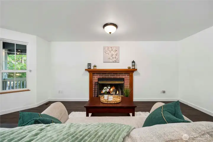 Cozy up to your woodburning fireplace.
