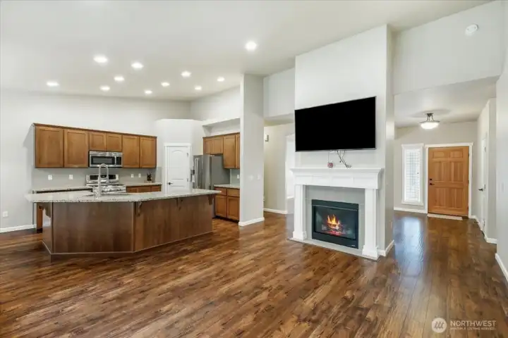 Kitchen with ample eating space