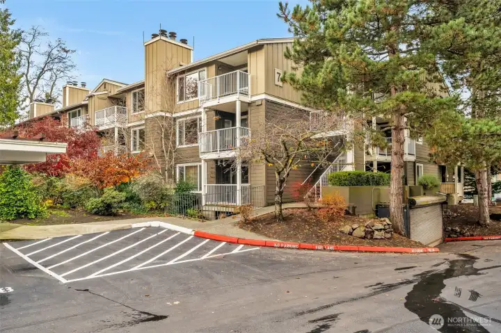 Private and secure with plenty of Visitor parking available.  Well maintained complex with on-site manager and secure parking garage.  NO RENTAL CAP!