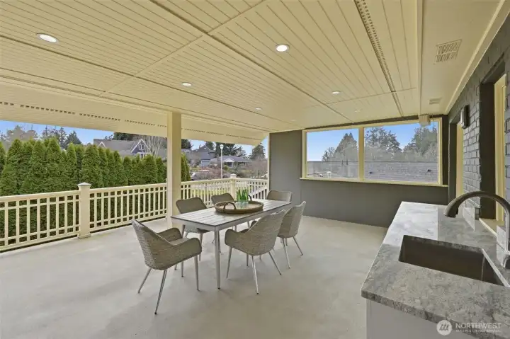 First Floor covered porch