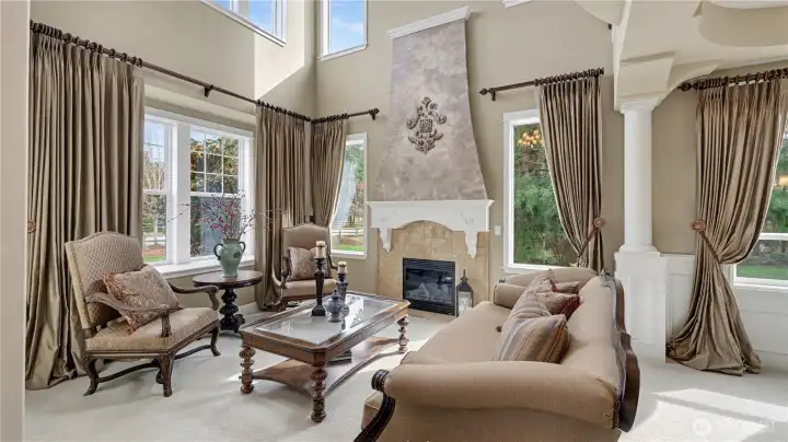 Gas fireplace for cozy winters